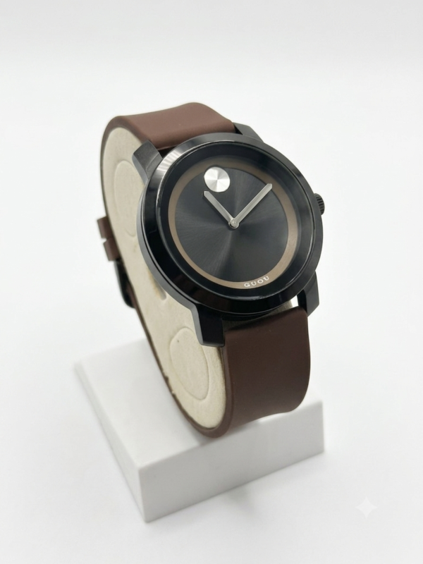 Movado Men's Minimalist with silicone strap watch.
