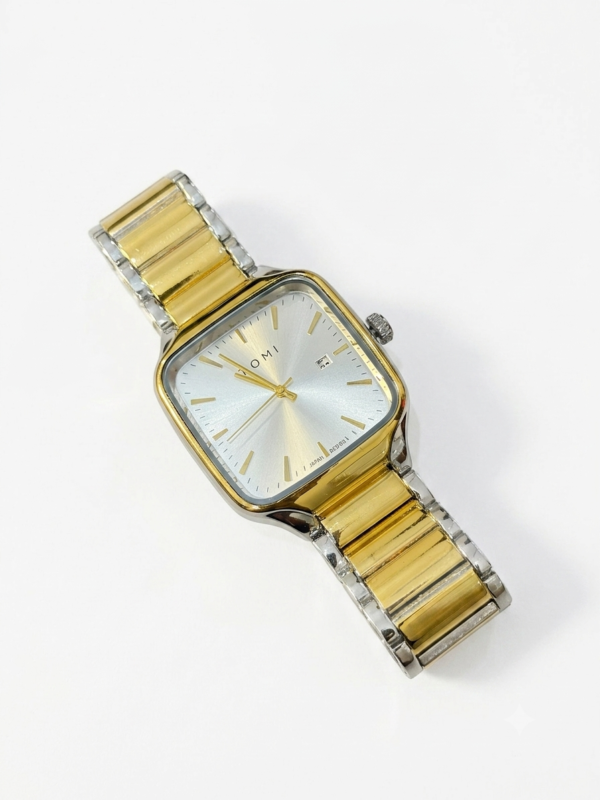 TOMI Edge Square Dial Link Watch
