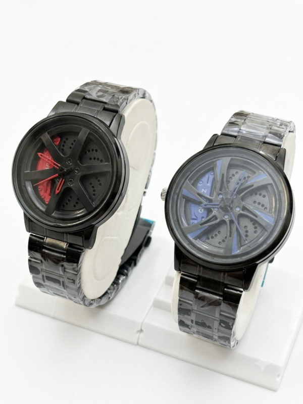 HyperDrive Car Wheel Hub Metal Watch