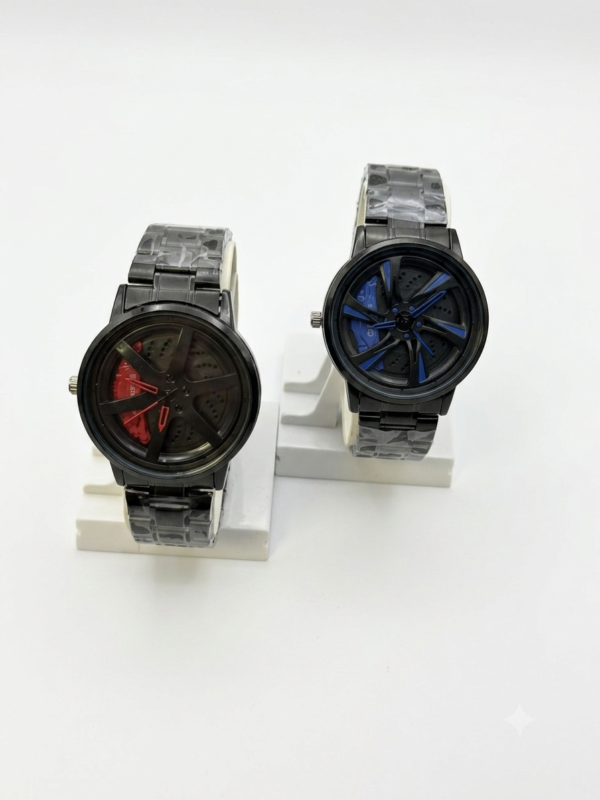 HyperDrive Car Wheel Hub Metal Watch