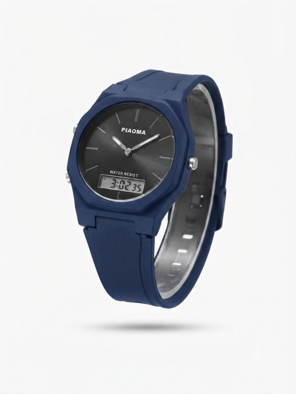 PIAOMA Men's Tactical Analog-Digital Sport Watch