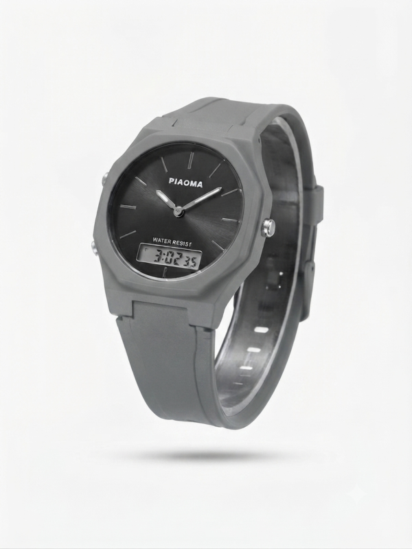 PIAOMA Men's Tactical Analog-Digital Sport Watch