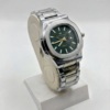 Royal Two-Tone Stainless Steel Watch with Blue Textured Dial