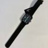 Screenshot Urban Rectangular Matte Black Sports Watch – Textured Geometric Dial