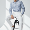 Men's Premium High-Waisted Trousers with Gurkha Extended Waistband