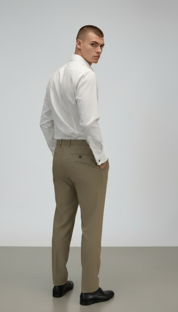 Men's Premium High-Waisted Pleated Trousers with Side Adjusters